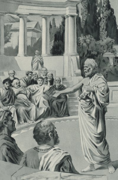 Socrate si rifiuta di inchinarsi ai suoi giudici da English School